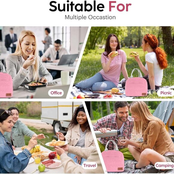 Lunch Bag Lunch Box for Women & Men, Large Capacity Insulated Lunch Bag for Adul - Picture 7 of 7